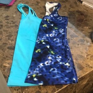 Lululemon cool racerbank tanks. Size 4